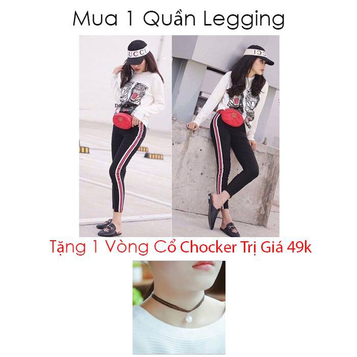 Quần Leggigng Tặng Vòng Cổ Chocker