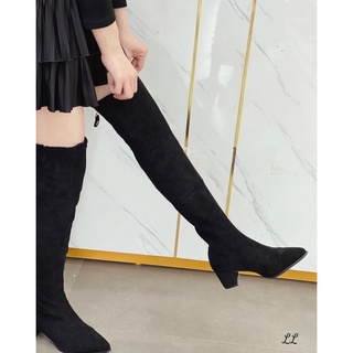 Boot đùi da lộn mũi nhọn hot hit