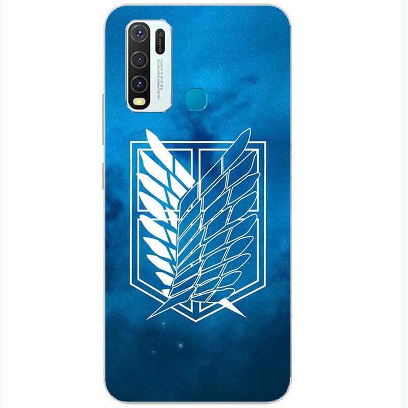 Ốp Lưng Silicone Mềm In Logo Attack On Titan Cho Itel P15 P32 P33 P36 Vision 1 2 Plus Pro