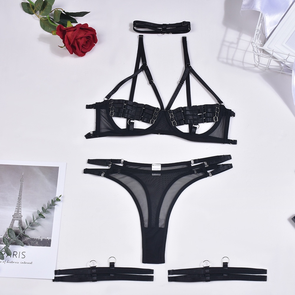 Set 5 Món Đồ Lót Dây Kim Loại Quyến Rũ Phong Cách Âu Mỹ | BigBuy360 - bigbuy360.vn