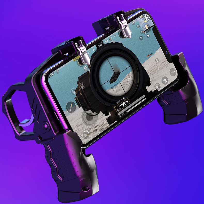 Tay cầm chơi game GADO phụ kiện cảm ứng D9 bắn Free Fire Pubg Ros hỗ trợ bắn 4 ngón