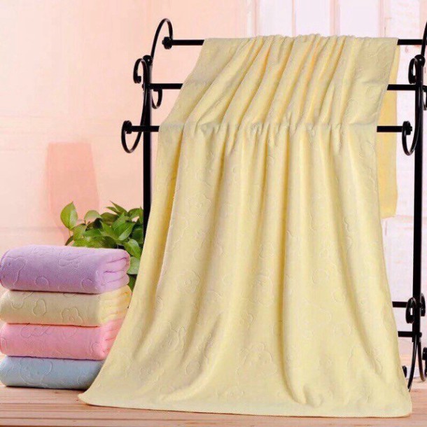 (trangsi) Combo 2 khăn tắm xuất nhật siêu mềm khổ lớn 70 x 140cm (Giao màu ngẫu nhiên)