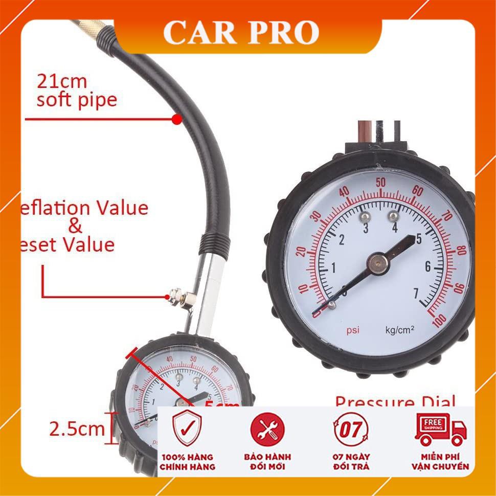 Đồng hồ đo áp suất lốp - Hàng xịn nhập khẩu - CAR PRO