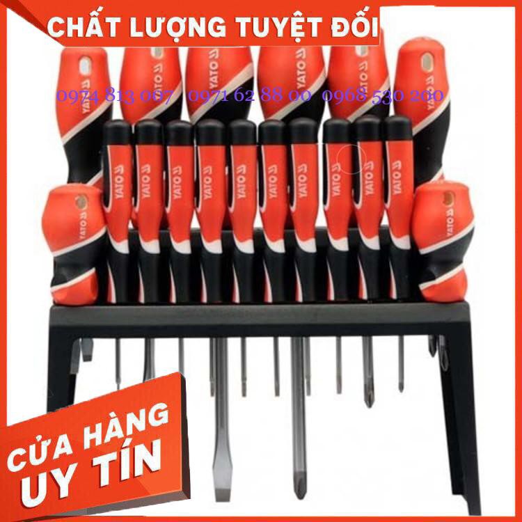 Giảm Giá Bộ tô vít đa năng có nam châm 18 chi tiết Yato YT-25982 Cực Shok