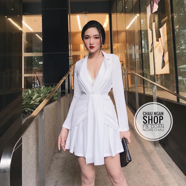 ĐẦM CỔ VEST - BRA REN