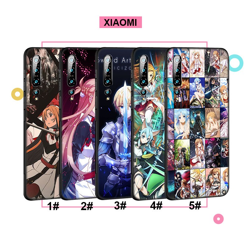 Ốp Lưng Mềm In Hình Sword Art Online Cho Xiaomi Mi Poco X3 Nfc F2 Pro Mix 2s Max 3 Note 10 Le73