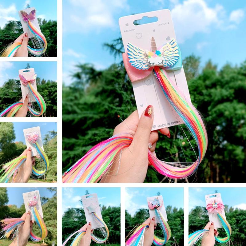 Kẹp Tóc Giả 16 Kiểu Dáng Xinh Xắn Cho Bé Gái