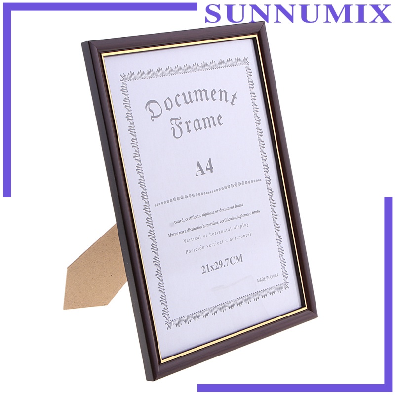 [Sunnimix] Khung Trưng Bày A4 Bằng Gỗ Tinh Tế Dùng Cho Diploma, Chứng Nhận Ảnh