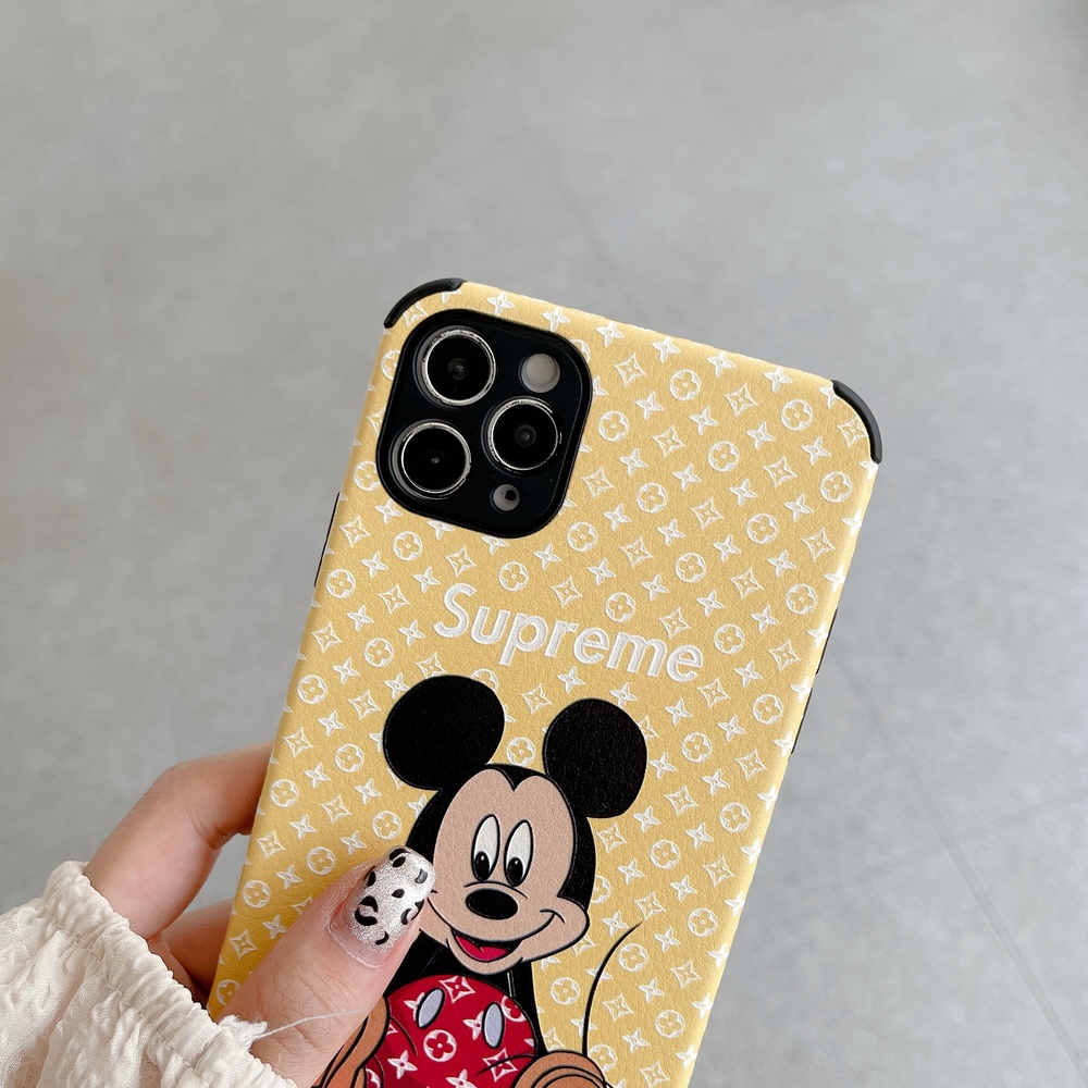 Ốp điện thoại TPU mềm mickey thương hiệu thời trang bảo vệ cho iPhone 12 Pro Max 11 Pro Max SE X XR XS MAX 7 8 Plus