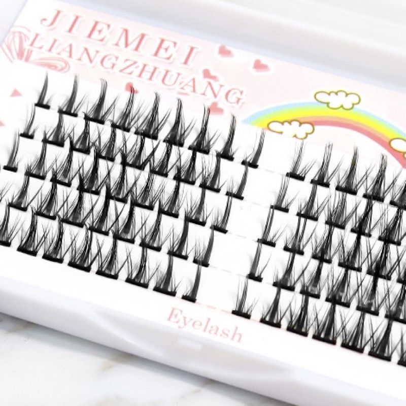 Lông Mi Giả Tự Nối Mi Cos B13 Dày Đậm 5 Hàng Mix Size 8-13mm