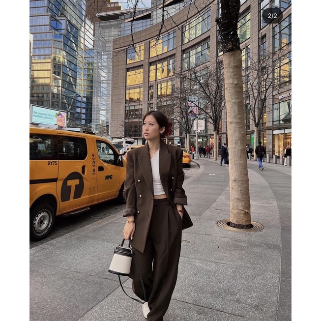 ZARA - Túi đeo chéo Contrast Crossbody Bag - Authentic 100%