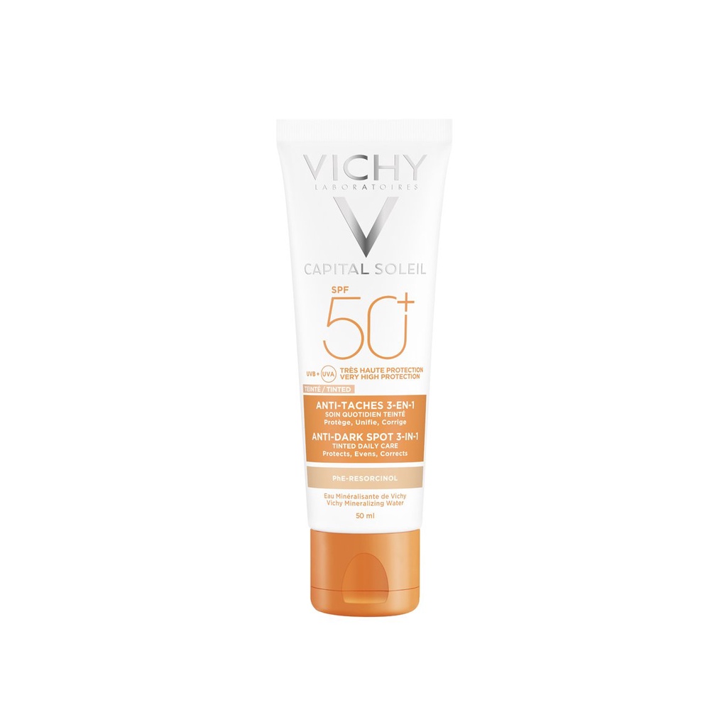 Kem Chống Nắng Ngăn Sạm Da, Giảm Thâm Nám Vichy Ideal Soleil Anti-Dark Spots SPF50+ 50ml