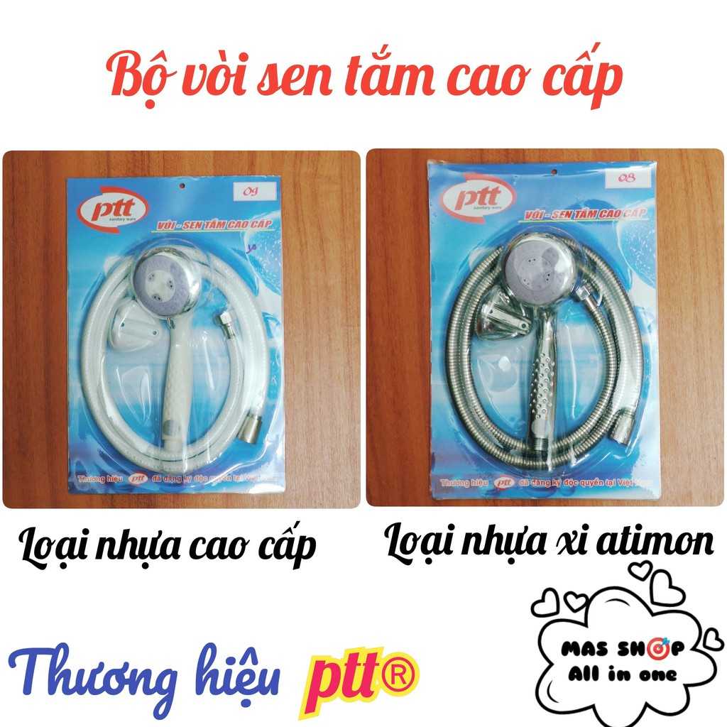 Bộ vòi tắm hoa sen tăng áp cao cấp ptt®