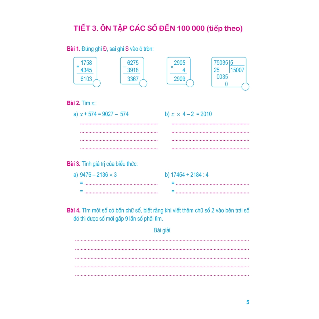 Sách - Vở Bài Tập Toán Nâng Cao 4 - Quyển 1