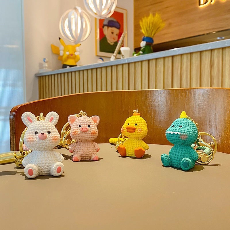 Móc Khoá Hình Thú Dễ Thương A39, Móc Chìa Khoá Thú Cute Đủ Màu Đáng Yêu