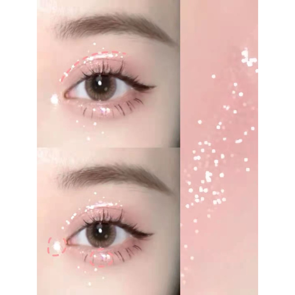 Bút kẻ mắt, bút nhũ mắt bạc kim tuyến lấp lánh bắt sáng nội địa trung D37 Sammi beauty