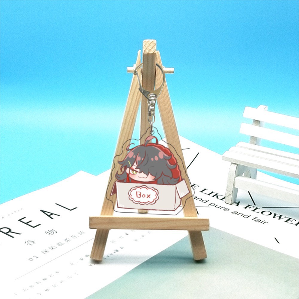 ( Mica trong acrylic ) Móc khóa IN HÌNH Luxiem NIJISANJI EN ver tôm tẩm bột anime chibi game phị kiện xinh xắn