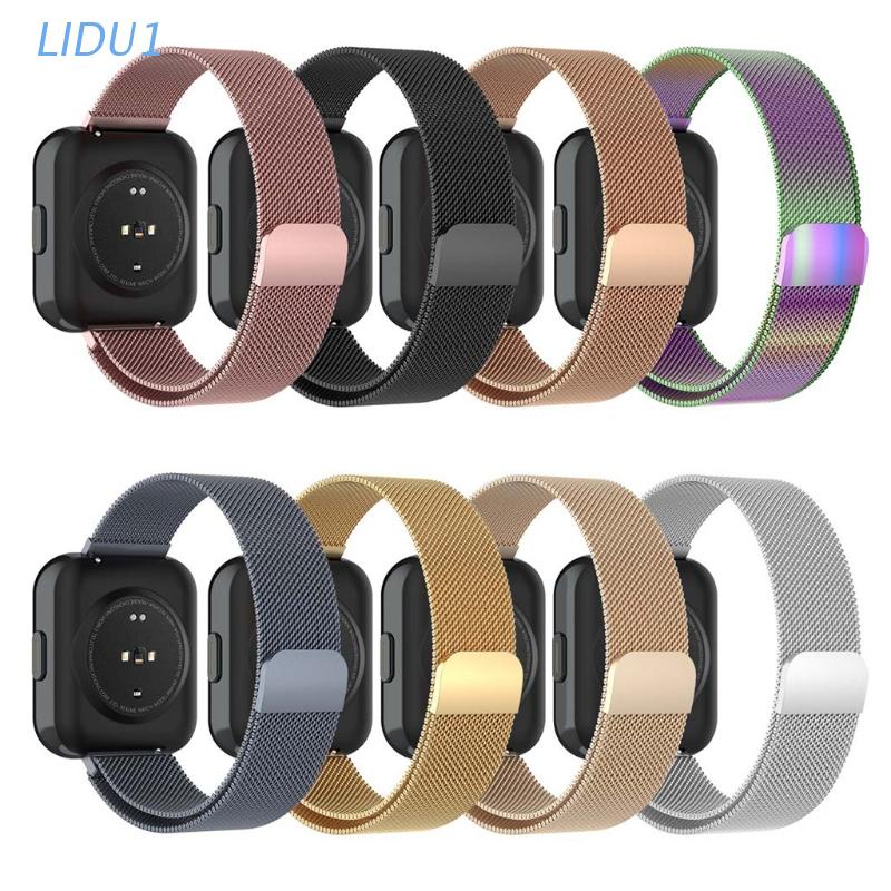 Dây Đeo Inox Milan Có Khóa Nam Châm Cho Đồng Hồ Realme Lidu1 20mm