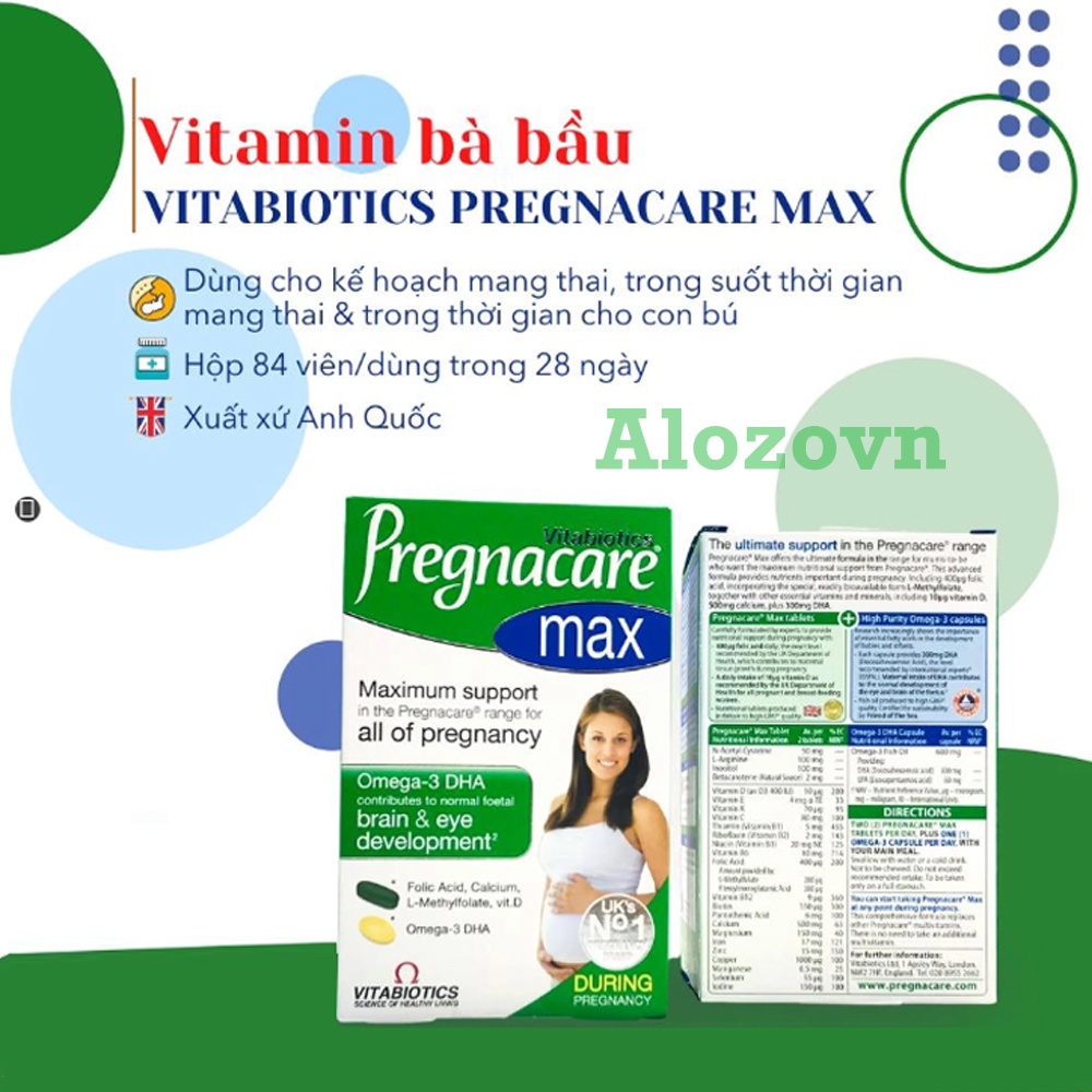 Vitamin tổng hợp cho bà bầu Pregnacare Max Anh