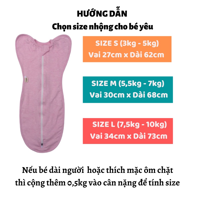 Nhộng Chũn Bé Bon Quấn chũn Bé Bon - [Giúp Bé Ngủ ngon, Sâu giấc, không giật mình]