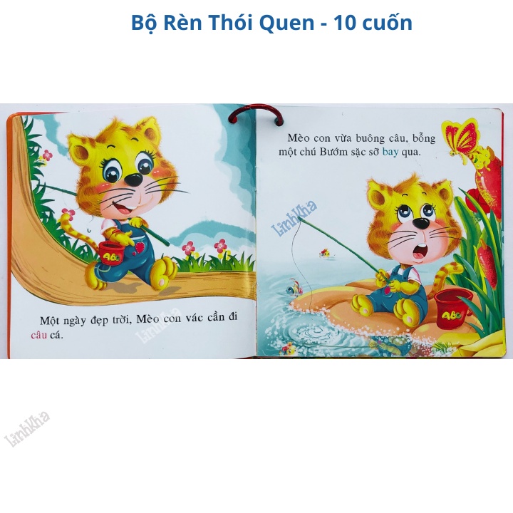 Sách Bách Khoa Toàn Thư - Rèn Luyện Thói Quen Tốt - Dạng Tập Mỏng Xâu Khoen Cho Các Bé Nhỏ