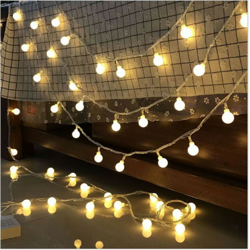 Đèn led dây dài 6m x 40 bóng chiếu sáng- trang trí lều trại và chụp hình | BigBuy360 - bigbuy360.vn