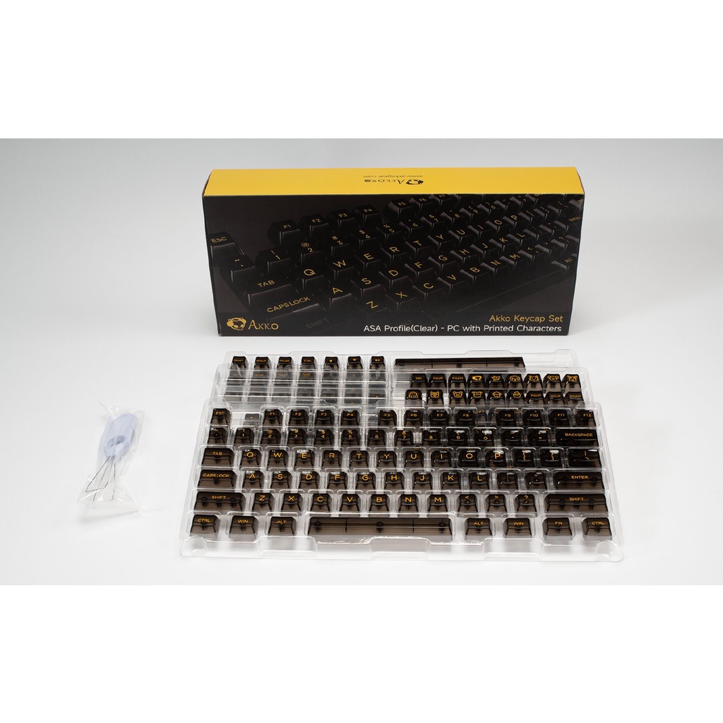 Nút bàn phím AKKO Keycap set – White - Black - Pink - Clear - Tiffany Blue (PC / ASA-Clear profile / 155 nú