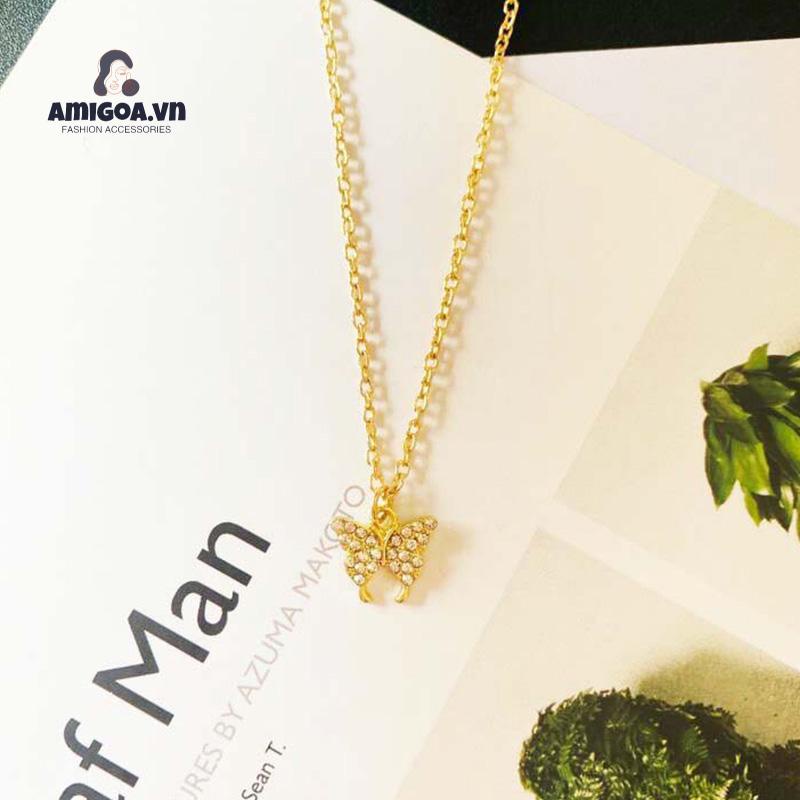 ✨✨Vòng cổ Mặt Hình Bươm Bướm Nhiều Lớp Sang Trọng Cho Nữ