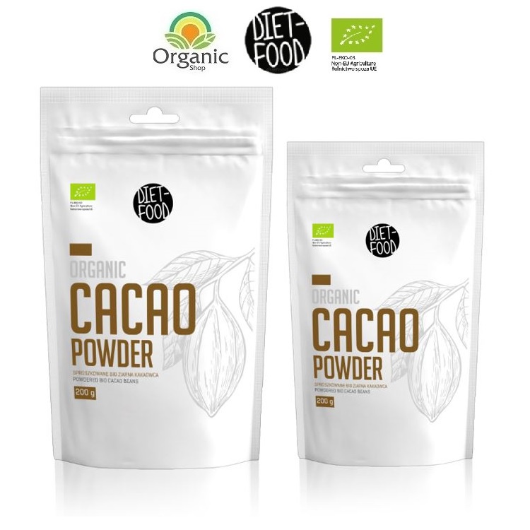 Bột Cacao hữu cơ nguyên chất 200g Diet Food