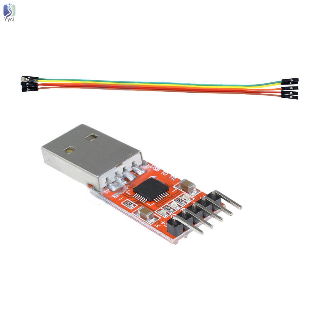 Dây Cáp Chuyển Đổi Usb 2.0 Sang Ttl Uart 5pin Cp2102 Stc Prgmr Free