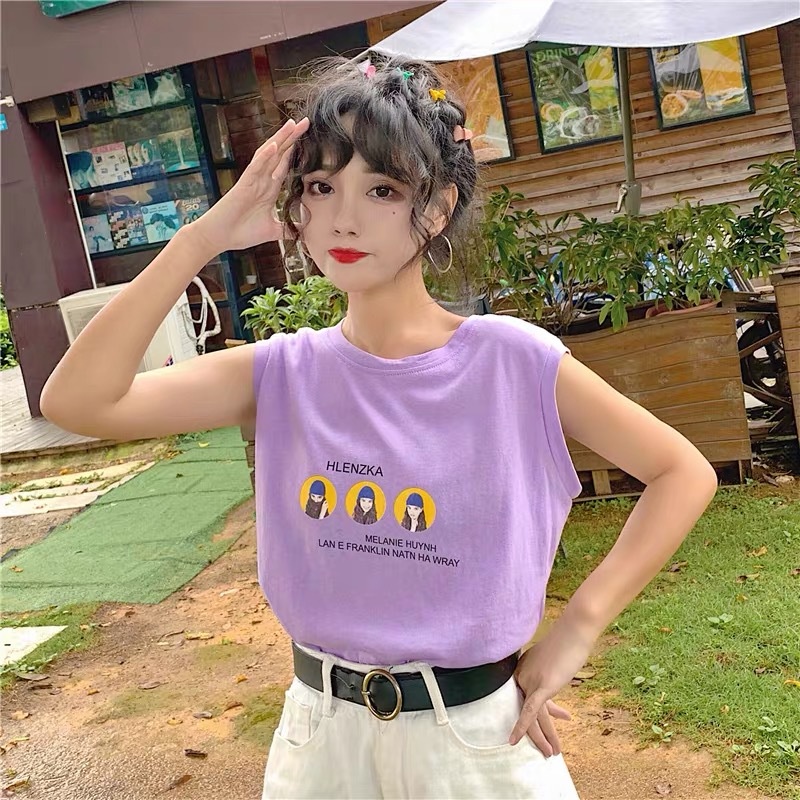 Áo Không Tay Dáng Rộng Thời Trang Mùa Hè Dành Cho Nữ