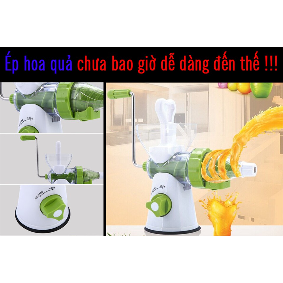 MÁY XAY ÉP HOA QUẢ BẰNG TAY, dụng cụ xay nghiền ép nước hoa quả quay tay