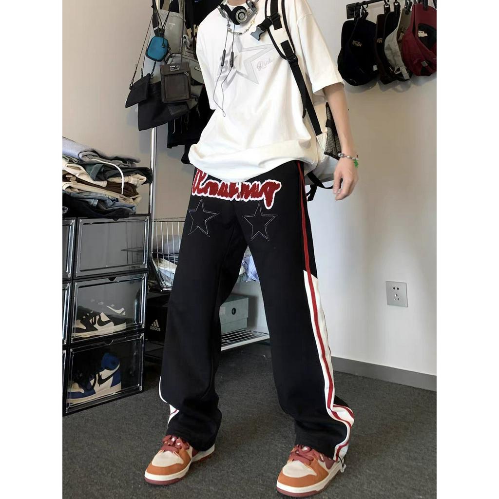 Quần Dài Dáng Rộng Phong Cách hip hop Đường Phố Thời Trang Cho Nam Và Nữ
