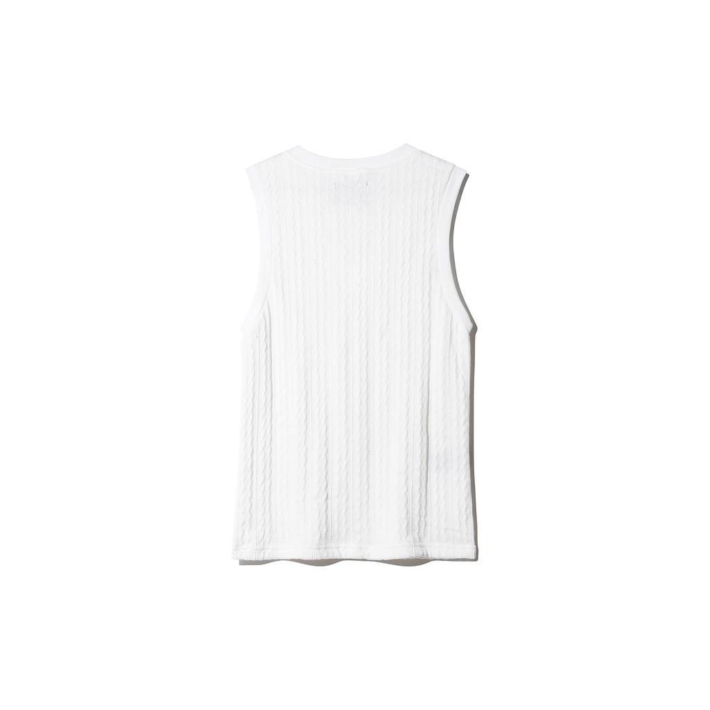 ÁO BA LỖ VẢI LEN KNIT LIDER WHITE TANKTOP