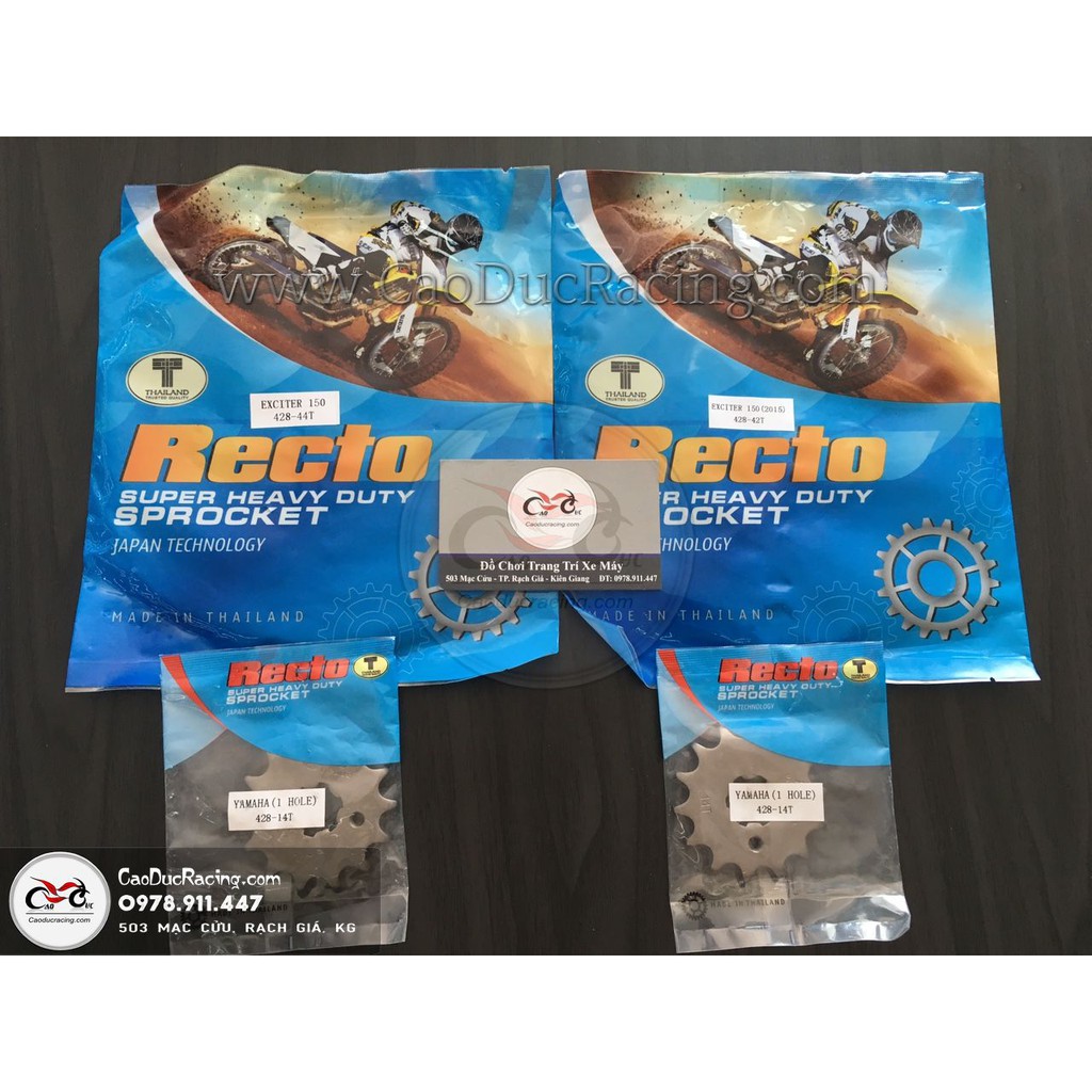 Nhông đĩa Recto thái lan - Exciter 150