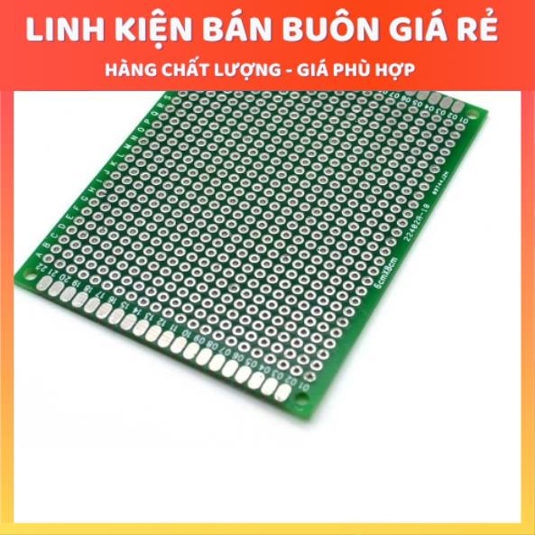 Phíp Đồng Đục Lỗ 4x6CM 2 Mặt