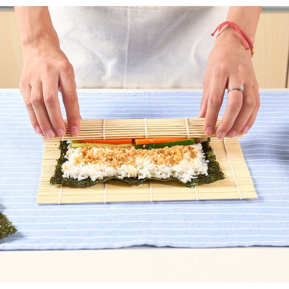Mành cuốn sushi, kim bap - Mành làm cơm cuộn, rong biển bằng tre bảo đảm vệ sinh