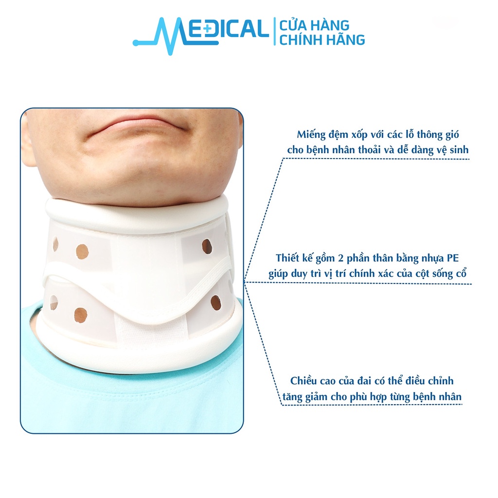Đai nẹp cổ cứng UNITED MEDICARE B03 màu trắng - MEDICAL