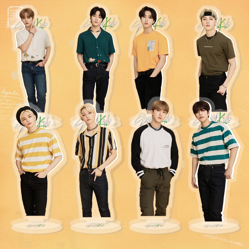 Giá Đỡ Điện Thoại Bằng Acrylic Hai Mặt Phong Cách Nhóm Nhạc Kpop Stray