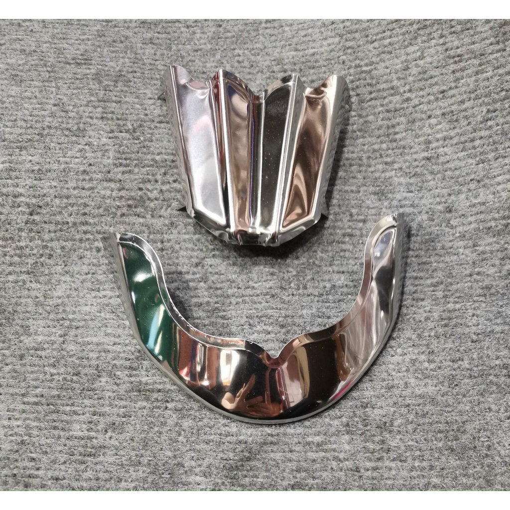 Combo mỏ đuôi dè sau và mỏ đuôi dè trước xe VARIO 160 đời 2022, chất liệu INOX 304 sáng bóng gắn trang trí xe siêu chất