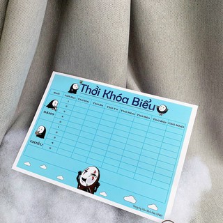 Thời Khóa Biểu A5 Dễ Thương