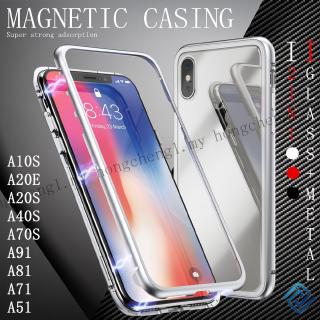 Ốp điện thoại mặt kính cường lực cho Samsung Galaxy A10S A20E A20S A40S A70S A51 A71 A81 A91