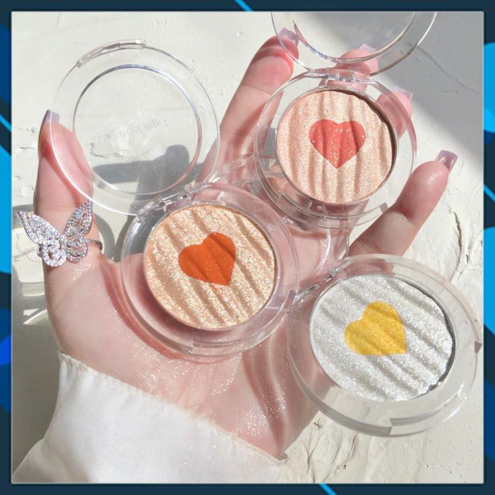 [ Hàng Nhập Khẩu ] Phấn Bắt Sáng Kiêm Phấn Má Sweet Mint Heart In Box