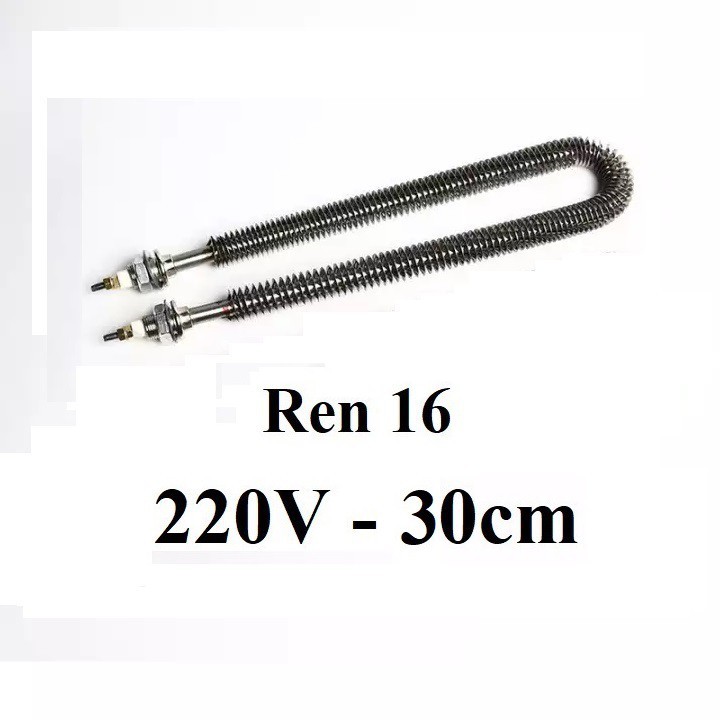 220V - 30cm Thanh nhiệt U sấy điện trở sấy khô không khí gia nhiệt cánh tản đốt nóng