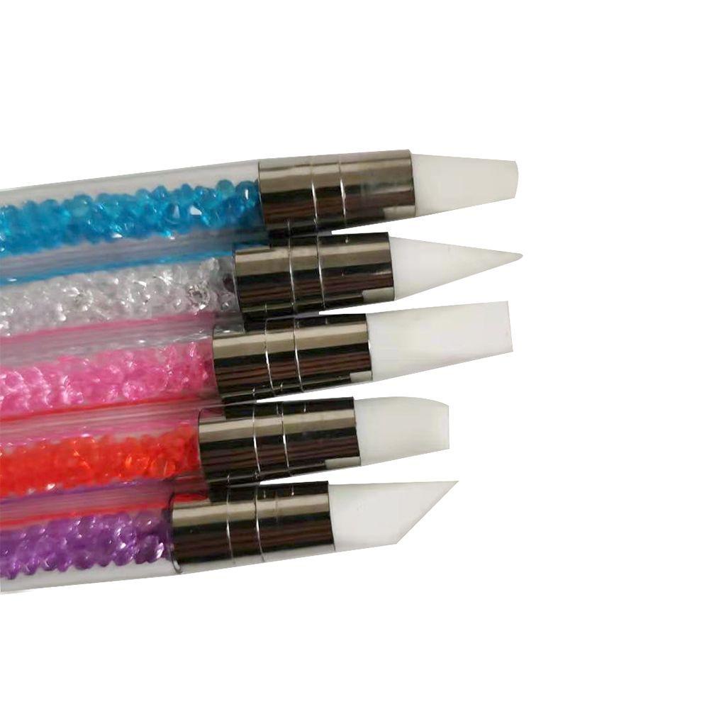 Set 1 / 5 Cọ Vẽ Trang Trí Móng Tay Bằng Silicone Tiện Dụng