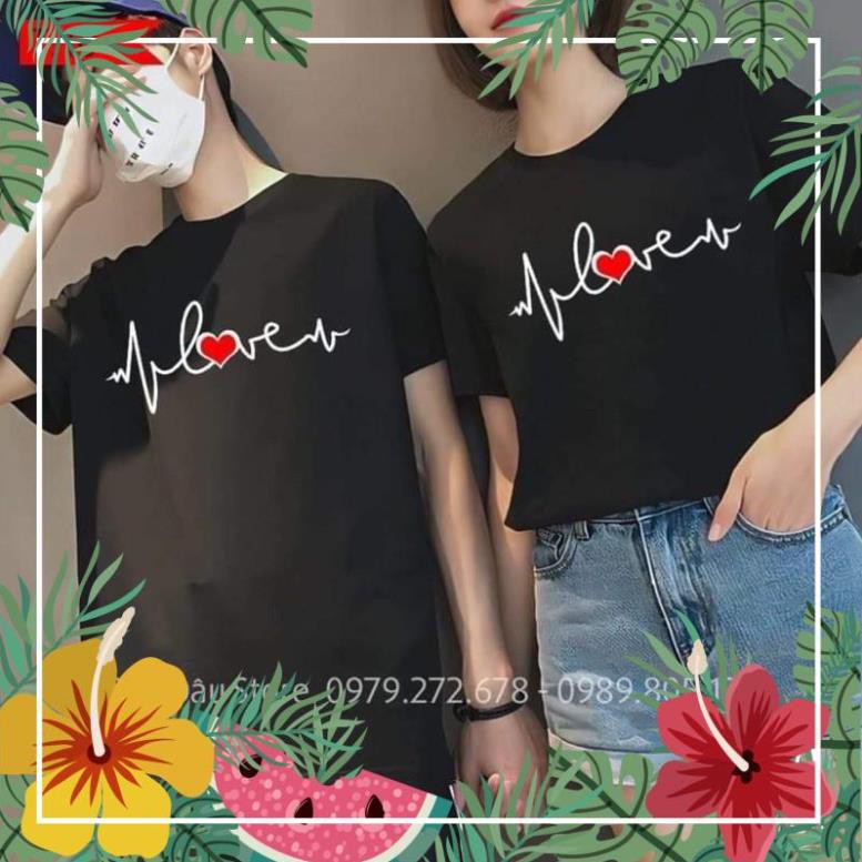 Áo đôi Love nhịp tim TH6 ATSHOP CHUYÊN SỈ LẺ THỜI TRANG