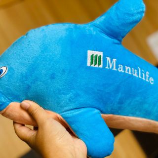 Cá heo nhồi bông manulife