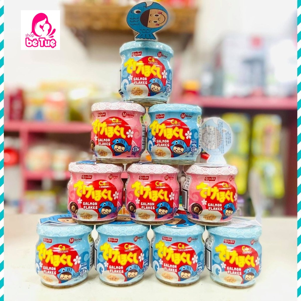 Ruốc cá hồi Meiwa vị ít muối cho bé nhập khẩu từ nhật bản