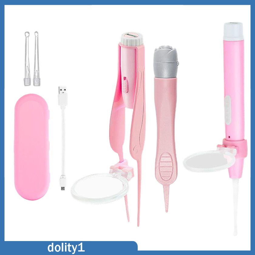 Bộ dụng cụ lấy ráy tai có đèn LED sử dụng tiện lợi