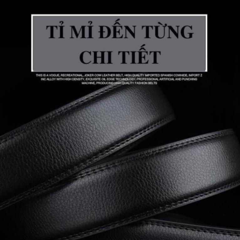 Dây Thắt Lưng Nam Da Bò Thật ( Không Đầu Khóa ), Dây Lưng Da Bò 100% DL001D Đẹp Tốt New *
